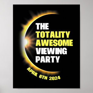 Solar Eclipse Viewing Party 2024 Gesamtsolaraussch Poster
