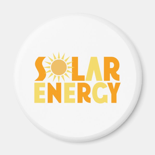 Solar Energy Gift T - Shirt Magnet (Vorne)