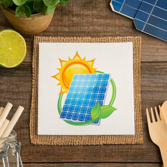 Solar Energy Power Paper Napkins Serviette (Von Creator hochgeladen)