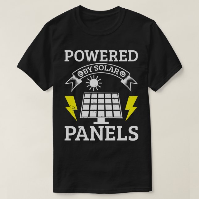Solar Energy Solar Panel Erneuerbare Energie T-Shirt (Design vorne)