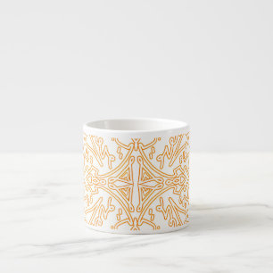 Solar Flare Gold Damask Handyhülle / iPad-Hülle Espressotasse