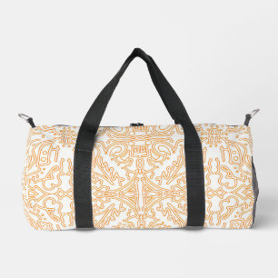 Solar Flare Gold Damast-Handyhülle / iPad-Hülle Duffle Bag