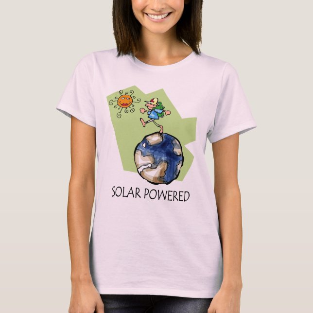 Solar-getriebener T - Shirt (Vorderseite)