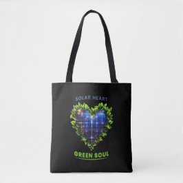 Solar Heart Green Soul - Solarpunk Tote Bag