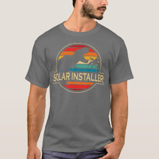 Solar Installer Dinosaurier T-Shirt