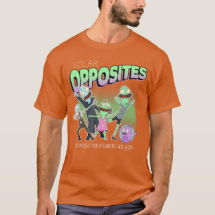 Solar Opposites Charaktergruppe seltsame Nachbarn T-Shirt
