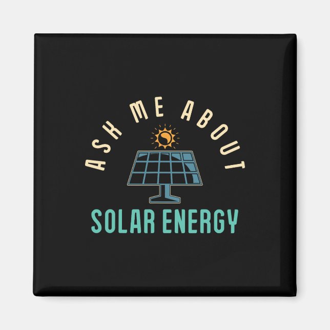 Solar Panel Fragte mich über Solar Energy Solar Po Magnet (Vorne)