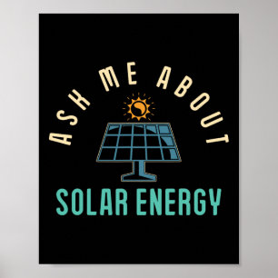 Solar Panel Fragte mich über Solar Energy Solar Po Poster