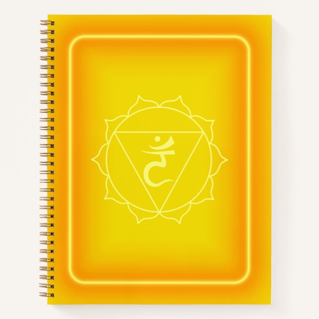 Solar Plexus Chakra Journal Notizbuch (Vorderseite)