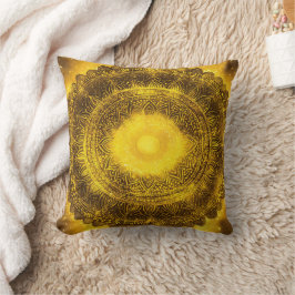 Solar Plexus Chakra Yellow Mandala Kissen