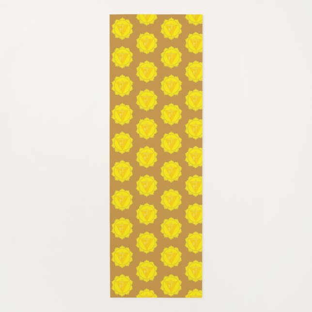 Solar Plexus Chakra Yoga Mat Yogamatte (Vorderseite)