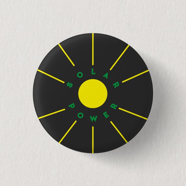 Solar-Power-Abzeichen Button (Vorderseite)