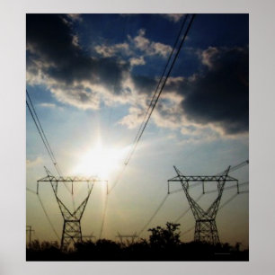 "Solar Power. Elektrischer Power." Poster