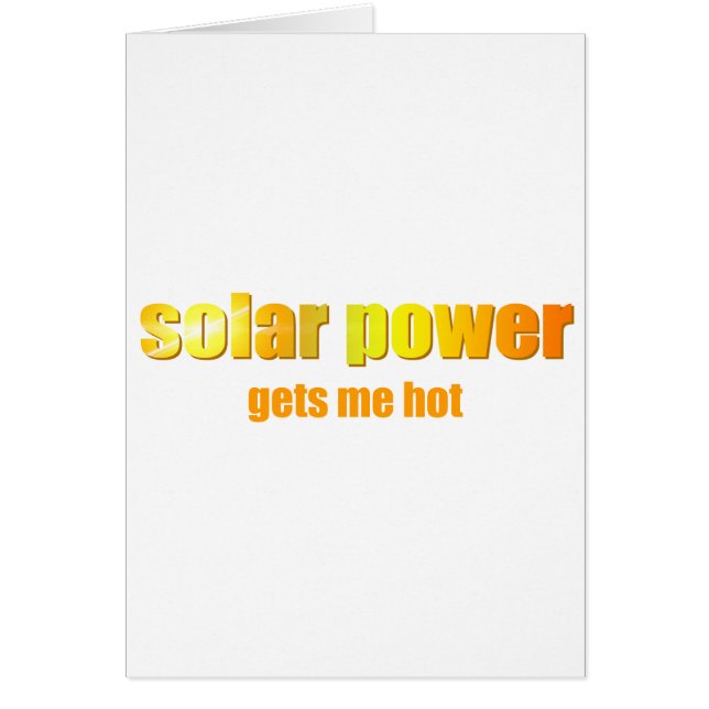 Solar Power heiß! (Vorne)