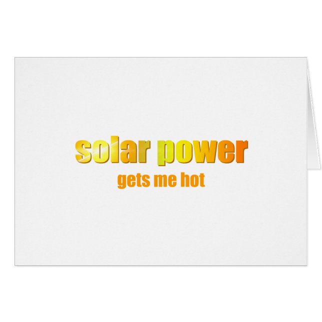 Solar Power heiß! (Vorderseite (Horizontal))