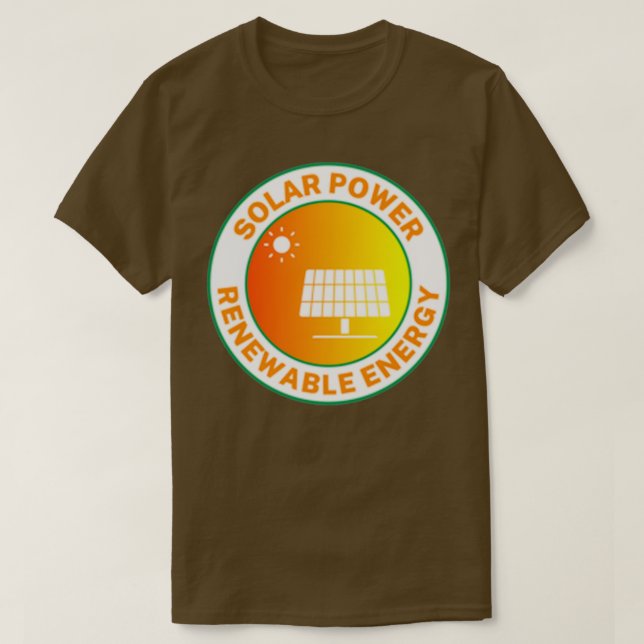 Solar Power Renewable Energy T-Shirt (Design vorne)
