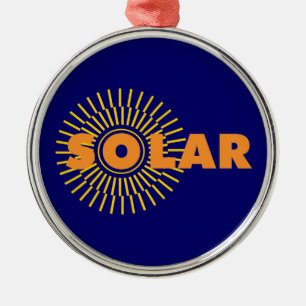 Solar Power Sun Ornament Aus Metall