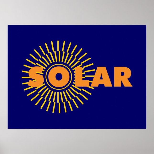 Solar Power Sun Poster (Vorne)