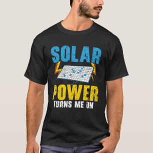 Solar-Power verwandelt mich in den Solarpark für e T-Shirt
