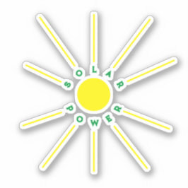 Solar-Power Vinyl-Sticker Aufkleber