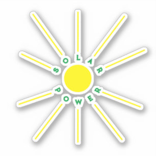 Solar-Power Vinyl-Sticker Aufkleber