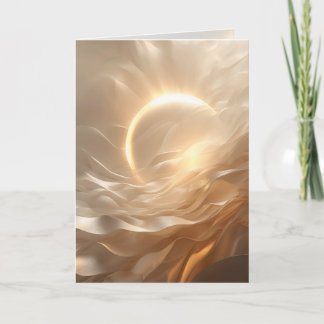 Solar Presence – Luminous Abstract Encouragement Karte