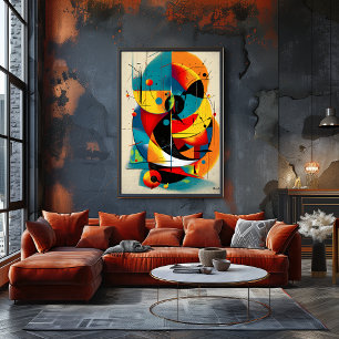 Solar Refrain – Bauhaus-Wandkunst im Mid-Century-S Poster