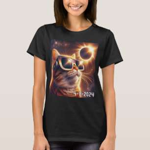 Solar-Shirt 2024 Eclipse Wearing Gles T-Shirt
