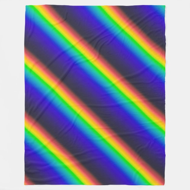 Solar-Spektrum-Diagonal Fleecedecke (Vorderseite)