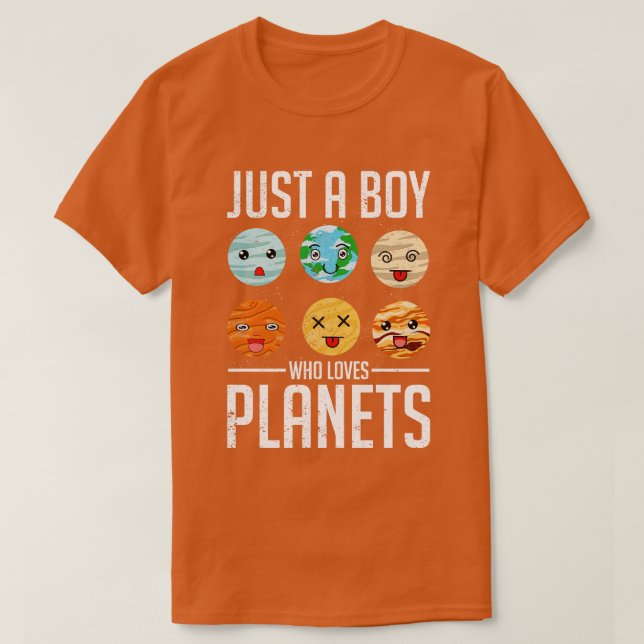 Solar System Niedlich Planets Boys Space Science A T-Shirt (Design vorne)