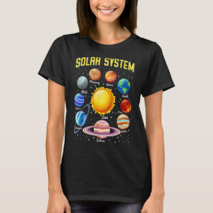 Solar System Planets Educational Science Space Lov T-Shirt