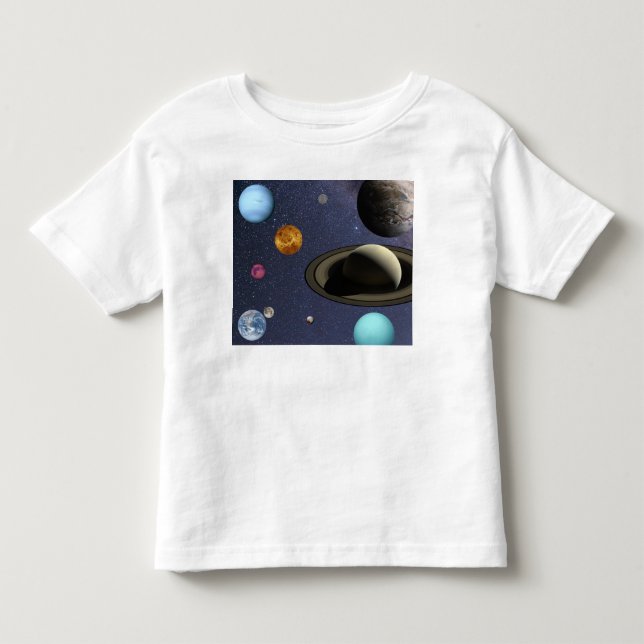Solar system planets kleinkind t-shirt (Vorderseite)
