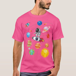 Solar System Planets Science Space Astronaut Unifo T-Shirt