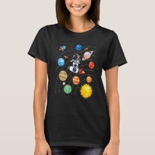Solar System Planets Science Space Astronaut Unifo T-Shirt