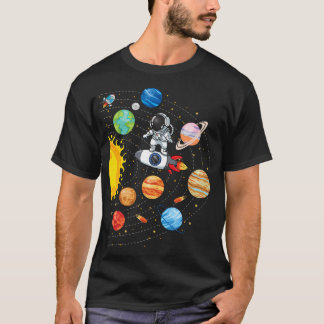 Solar System Planets Science Space Astronaut Unifo T-Shirt