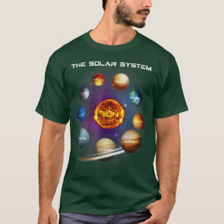 Solar System Planets Science Space Astronomie STEM T-Shirt