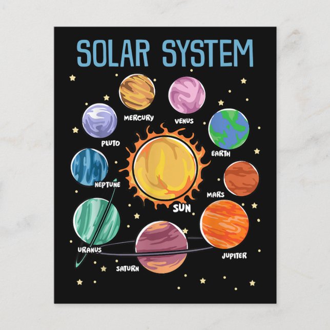 Solar System Planets Science Space Boys Girls STEM (Vorderseite)