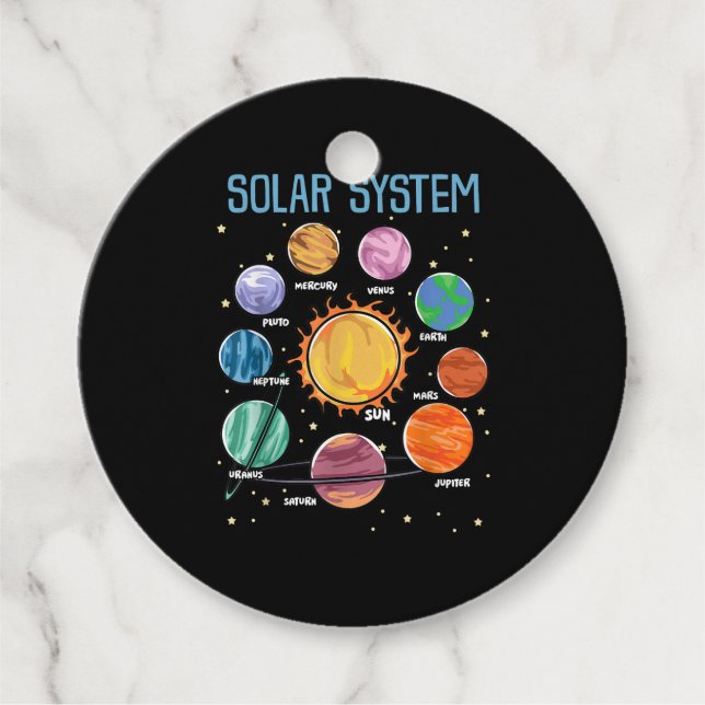 Solar System Planets Science Space Boys Girls STEM Geschenkanhänger (Vorderseite)