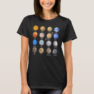 Solar System Planets Science Space Boys Girls STEM T-Shirt
