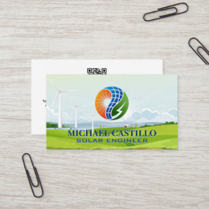 Solar- und Windenergie Visitenkarte