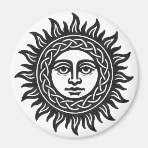 Solar Visage Sigil – Black Sun Emblem is already i Magnet