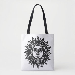 Solar Visage Sigil – Black Sun Emblem Tee