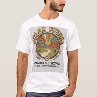 Solar Voyage Vintage-Ästhetik-Grafik-T-Shirt T-Shirt