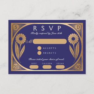 SOLARA II: RSVP-Karte für Hochzeiten Begleitkarte