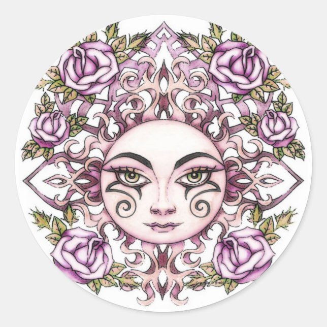 Solara Sun Goddess Sticker (Vorderseite)
