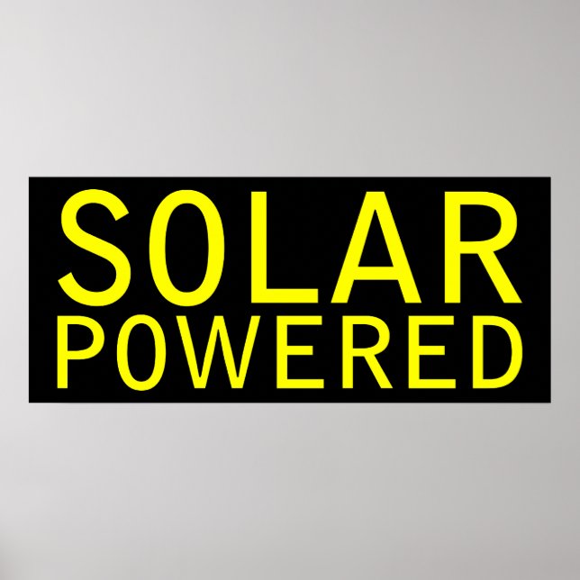 solarbetrieben poster (Vorne)