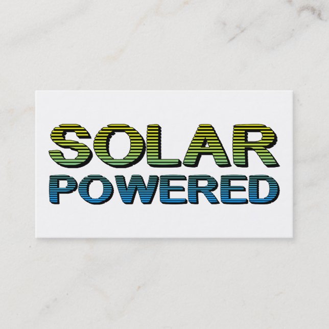 solarbetrieben visitenkarte (Vorderseite)