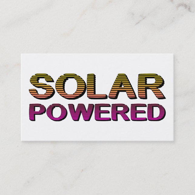 solarbetrieben visitenkarte (Vorderseite)