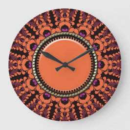 Solare Batik-Energiewall-Uhr Große Wanduhr