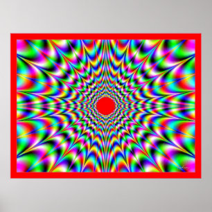 Solare Explosions-Optische Täuschung Poster